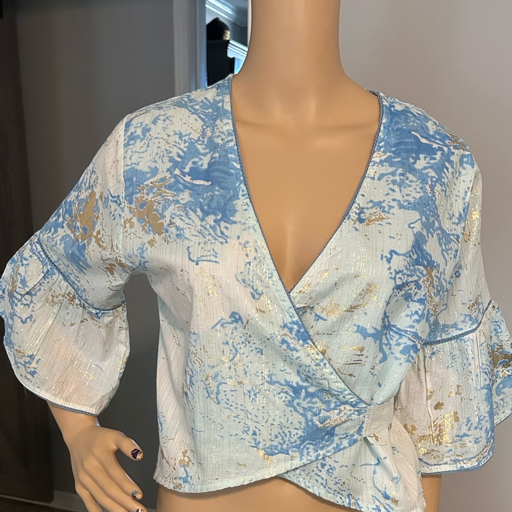 Debbie Katz South Beach Wrap Top NWT